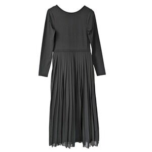 J. Crew Pleated Ballet Dress Stretch Cotton Blend‎ Size S Black NWT $128 CF797